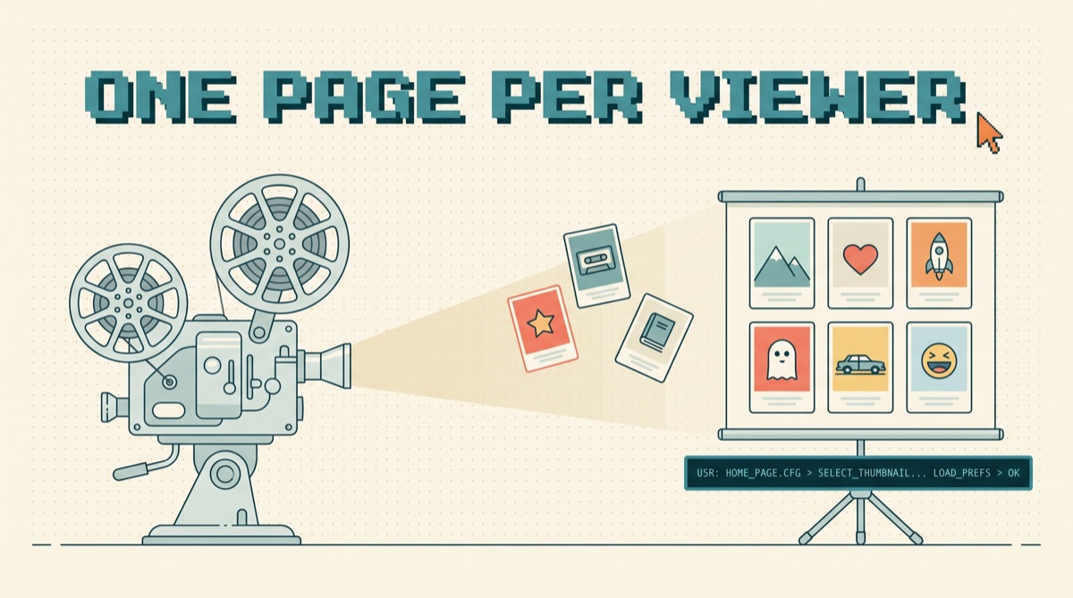ONE PAGE PER VIEWER