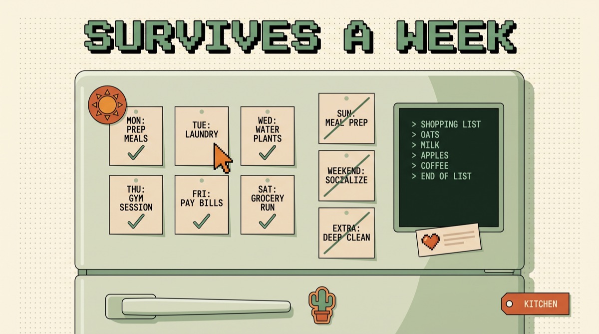 SURVIVES A WEEK